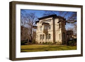 Germany, Saxony, Leipzig. a Villa in the Historic Centre.-Ken Scicluna-Framed Photographic Print