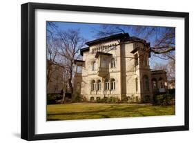 Germany, Saxony, Leipzig. a Villa in the Historic Centre.-Ken Scicluna-Framed Premium Photographic Print