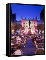 Germany, Saxony, Leipzig. Monument to Johann Wolfgang Von Goethe-Ken Scicluna-Framed Stretched Canvas