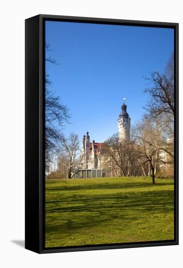 Germany, Saxony, Leipzig. the New City Hall.-Ken Scicluna-Framed Stretched Canvas