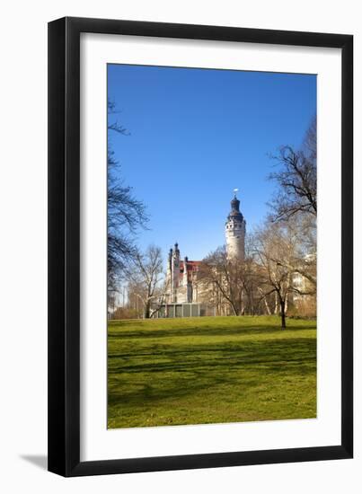 Germany, Saxony, Leipzig. the New City Hall.-Ken Scicluna-Framed Premium Photographic Print