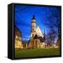 Germany, Saxony, Leipzig. Thomaskirche-Ken Scicluna-Framed Stretched Canvas