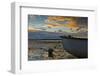 Germany, Schleswig-Holstein, Amrum, Sandy Beach, Sand Bank, Kniepsand, Boat, Low Tide-Ingo Boelter-Framed Photographic Print