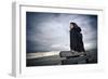 Germany, Schleswig-Holstein, Amrum, Sandy Beach, Sand Bank, Kniepsand, Woman-Ingo Boelter-Framed Photographic Print
