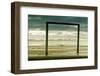 Germany, Schleswig-Holstein, Amrum, Sandy Beach, Sandbank, Kniepsand, Wooden Gate-Ingo Boelter-Framed Photographic Print