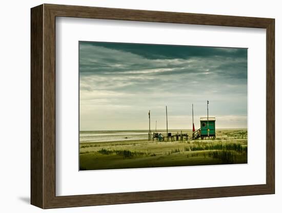 Germany, Schleswig-Holstein, Amrum, Sandy Beach, Sandbank, Kniepsand-Ingo Boelter-Framed Photographic Print