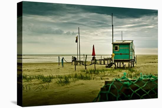 Germany, Schleswig-Holstein, Amrum, Sandy Beach, Sandbank, Kniepsand-Ingo Boelter-Stretched Canvas