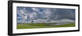 Germany, Schleswig-Holstein, BrunsbŸttel (Town), Dyke, Industry, Lock-Ingo Boelter-Framed Photographic Print