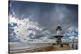 Germany, Schleswig - Holstein, Brunsb?ttel (Town), Lock, Lighthouse, Mole 1 (Jetty)-Ingo Boelter-Stretched Canvas