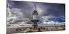 Germany, Schleswig-Holstein, BrunsbŸttel (Town), Lock, Lighthouse, Mole 1 (Jetty)-Ingo Boelter-Mounted Photographic Print