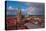 Germany, Schleswig-Holstein, City Center of LŸbeck, Overview, Rainbow-Thomas Ebelt-Stretched Canvas
