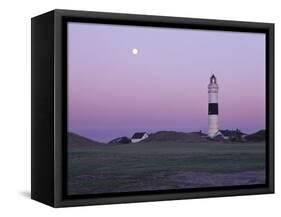 Germany, Schleswig-Holstein, Kampen, Lighthouse, Evening Mood-Thomas Ebelt-Framed Stretched Canvas