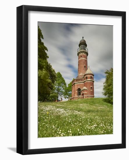 Germany, Schleswig Holstein, Kiel, lighthouse Holtenau, lighthouse-Alexander Voss-Framed Photographic Print