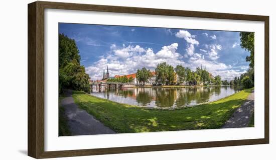 Germany, Schleswig - Holstein, LŸbeck (City), Old Town, Trave (River)-Ingo Boelter-Framed Photographic Print