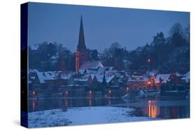 Germany, Schleswig-Holstein, Lauenburg Old Town, Evening-Thomas Ebelt-Stretched Canvas