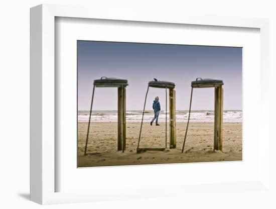 Germany, Schleswig-Holstein, Nordfriesland, Eiderstedt, Sankt Peter-Ording, Beach-Ingo Boelter-Framed Photographic Print