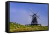 Germany, Schleswig-Holstein, North Frisia, Island of Pellworm, NordermŸhle-Udo Siebig-Framed Stretched Canvas