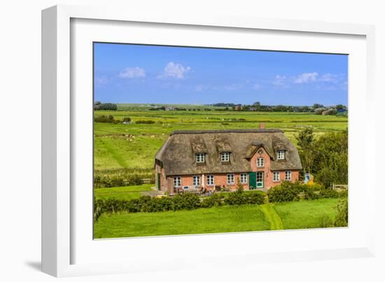 Germany, Schleswig-Holstein, North Frisia, Peninsula Eider (River)Stedt, Westerhever-Udo Siebig-Framed Photographic Print