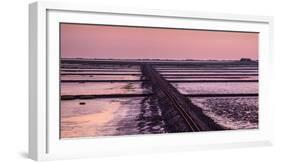 Germany, Schleswig-Holstein, North Frisia, Peninsula North Beach, Hallig Nordstrandischmoor-Udo Siebig-Framed Photographic Print