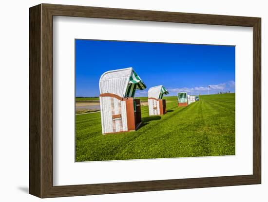 Germany, Schleswig-Holstein, North Frisia, Peninsula North Beach, the West-Udo Siebig-Framed Photographic Print