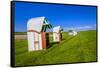 Germany, Schleswig-Holstein, North Frisia, Peninsula North Beach, the West-Udo Siebig-Framed Stretched Canvas