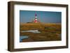 Germany, Schleswig-Holstein, Westerhever, Lighthouse-Thomas Ebelt-Framed Photographic Print