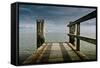 Germany, Schleswig-Holstein, Wyk, Beach, Jetty-Ingo Boelter-Framed Stretched Canvas