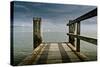 Germany, Schleswig-Holstein, Wyk, Beach, Jetty-Ingo Boelter-Stretched Canvas