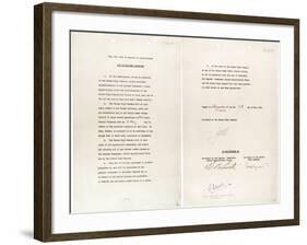 Germany Surrender Document Signed by Gen. Alfred Jodl, Chief of Staff of the German Army-null-Framed Photo