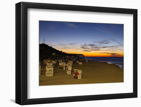 Germany, the Baltic Sea, Island Usedom, Heringsdorf, Beach, Evening Mood-Chris Seba-Framed Photographic Print