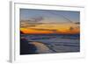 Germany, the Baltic Sea, Island Usedom, Heringsdorf, Beach, Pier, Evening Mood-Chris Seba-Framed Photographic Print