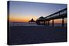 Germany, the Baltic Sea, Island Usedom, Heringsdorf, Beach, Pier, Morning Mood-Chris Seba-Stretched Canvas