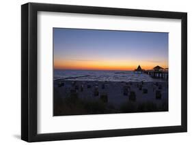 Germany, the Baltic Sea, Island Usedom, Heringsdorf, Beach, Pier, Morning Mood-Chris Seba-Framed Photographic Print