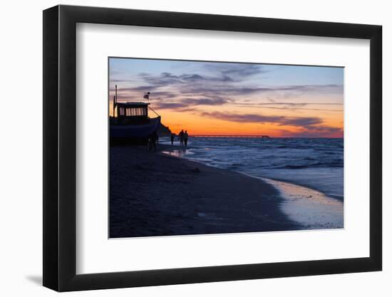 Germany, the Baltic Sea, Island Usedom, Heringsdorf, Beach-Chris Seba-Framed Photographic Print