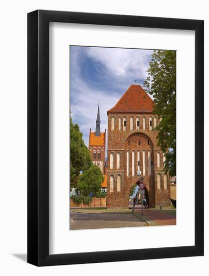 Germany, the Baltic Sea, Island Usedom, Usedom Town, Anklam Gate-Chris Seba-Framed Photographic Print