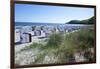 Germany, the Baltic Sea, Western Pomerania, Island R?gen, Seaside Resort Binz, Beach Chairs-Chris Seba-Framed Premium Photographic Print