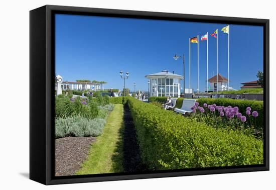 Germany, the Baltic Sea, Western Pomerania, Island RŸgen, Seaside Resort Binz-Chris Seba-Framed Stretched Canvas