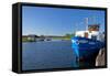 Germany, the Baltic Sea, Western Pomerania, Island RŸgen, Seedorf, Rowing Boat Ferry-Chris Seba-Framed Stretched Canvas