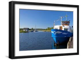 Germany, the Baltic Sea, Western Pomerania, Island RŸgen, Seedorf, Rowing Boat Ferry-Chris Seba-Framed Photographic Print