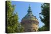 Germany, the Rhine, Baden-WŸrttemberg, Mannheim, City Centre, Water Tower-Chris Seba-Stretched Canvas