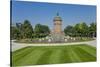 Germany, the Rhine, Baden-WŸrttemberg, Mannheim, City Centre, Water Tower-Chris Seba-Stretched Canvas