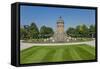 Germany, the Rhine, Baden-WŸrttemberg, Mannheim, City Centre, Water Tower-Chris Seba-Framed Stretched Canvas