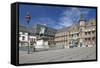 Germany, the Rhine, Dusseldorf, Old Town, Marketplace, City Hall, Jan Wellem Monument-Chris Seba-Framed Stretched Canvas