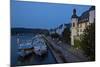 Germany, the Rhine, Koblenz, Ehrenbreitstein Fortress, Moselle Shore, Tourboats-Chris Seba-Mounted Photographic Print