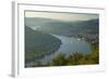 Germany, the Rhine, Rhineland-Palatinate, Boppard, Rhine River Loop, Morning Fog-Chris Seba-Framed Photographic Print