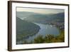 Germany, the Rhine, Rhineland-Palatinate, Boppard, Rhine River Loop, Morning Fog-Chris Seba-Framed Photographic Print