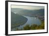 Germany, the Rhine, Rhineland-Palatinate, Boppard, Rhine River Loop, Morning Fog-Chris Seba-Framed Photographic Print