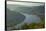 Germany, the Rhine, Rhineland-Palatinate, Boppard, Rhine River Loop, Morning Fog-Chris Seba-Framed Stretched Canvas