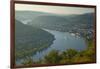 Germany, the Rhine, Rhineland-Palatinate, Boppard, Rhine River Loop, Morning Fog-Chris Seba-Framed Photographic Print