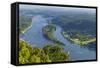 Germany, the Rhine, Siebengebirge, Bonn, Kšnigswinter, Island Nonnenwerth-Chris Seba-Framed Stretched Canvas